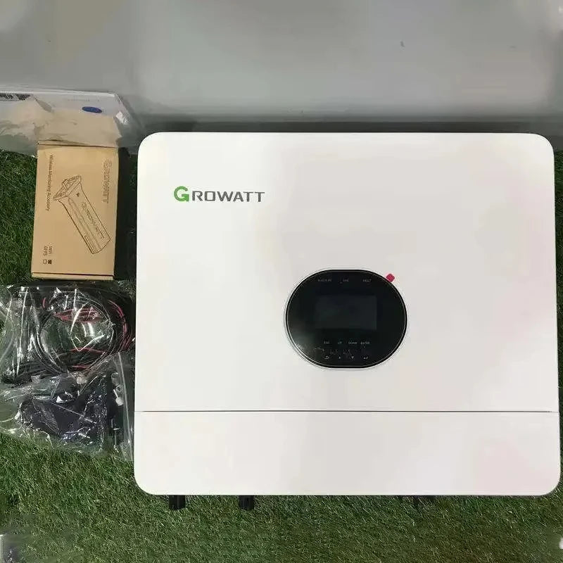 Growatt 6KW Off Grid Inverter Pure Sine Wave With WiFi Single Phase 48V 230V Grid Support Hybrid Inverter SPF 6000 ES Plus