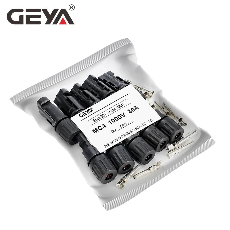 GEYA 5Pairs Solar Connector Male Female 30A 45A Solar Panel Branch Connectors for PV Cable 2.5/4/6mm2 1000VDC 15000VDC PRIME RJ SOLAR PH