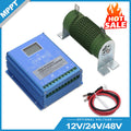 Max 10KW Wind & 4KW Solar MPPT Wind Solar Hybrid Charge Controller 12/24V/48V Auto Hybrid Controller With Dump Load Resistor