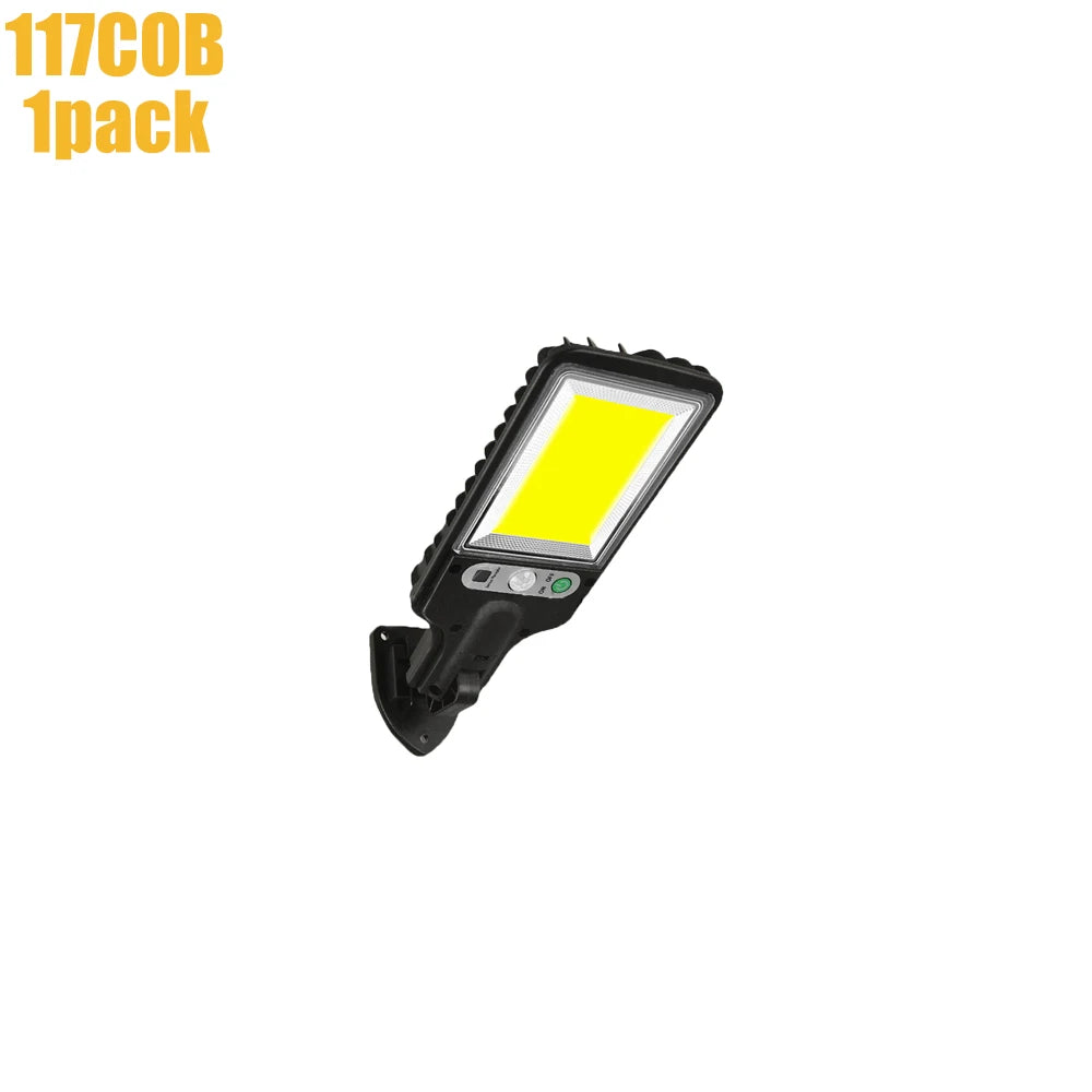 ZTREE Solar Street Light Outdoor Wireless Security Wall Light Motion Sensor 3 Lighting Modes Courtyard Garden Patio UL CE