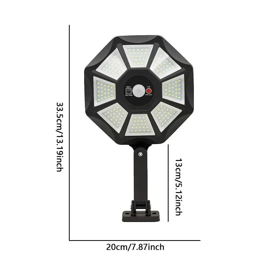 MCDB14C40 Solar Wall Light Wide-Angle 180-Degree Lighting Weather Resistant 3.2V 6000mAh Outdoor Security Light