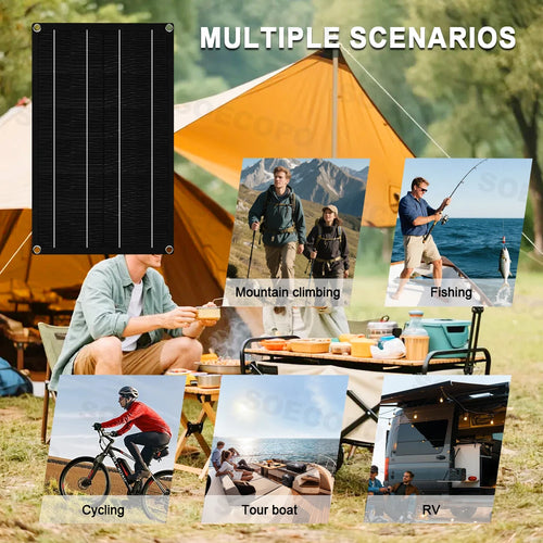 10000W Solar System Complete Kit Dual12V/24V To 110V/220V100A Controller 800W Panel Off-Grid Inverter for Home/Camping Backup