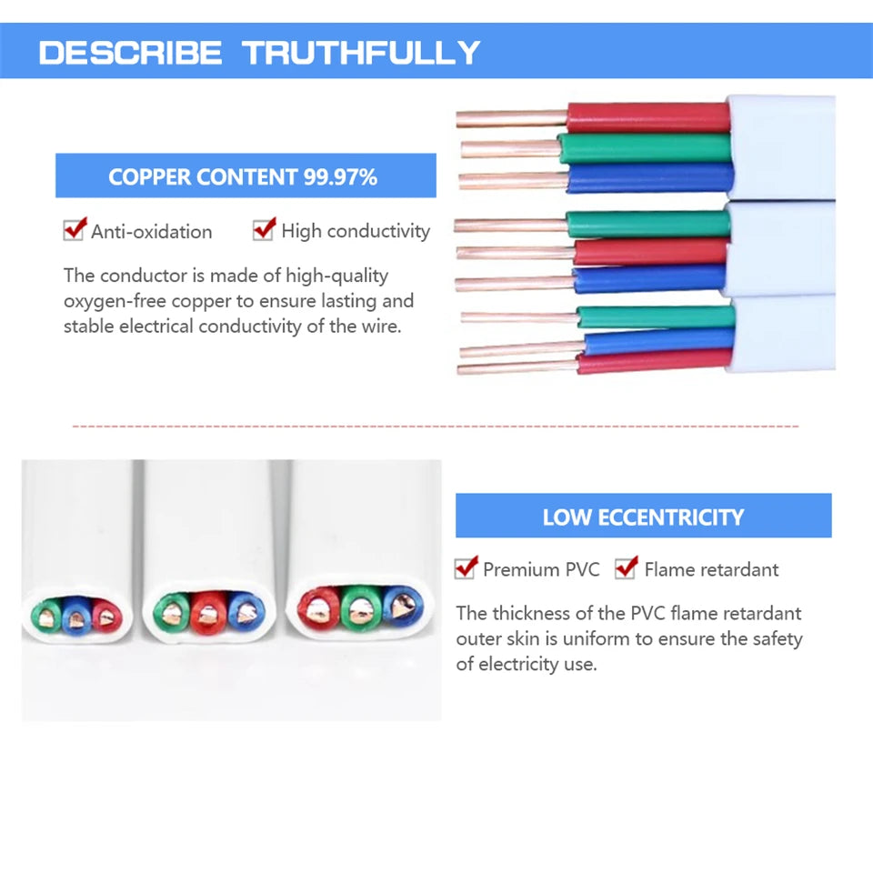 PVC Hard/Soft Jacket cable Solid Copper Cable Home Power cable Copper Wire Jacket wire energy extension Electrical wires 110V PRIME RJ SOLAR PH