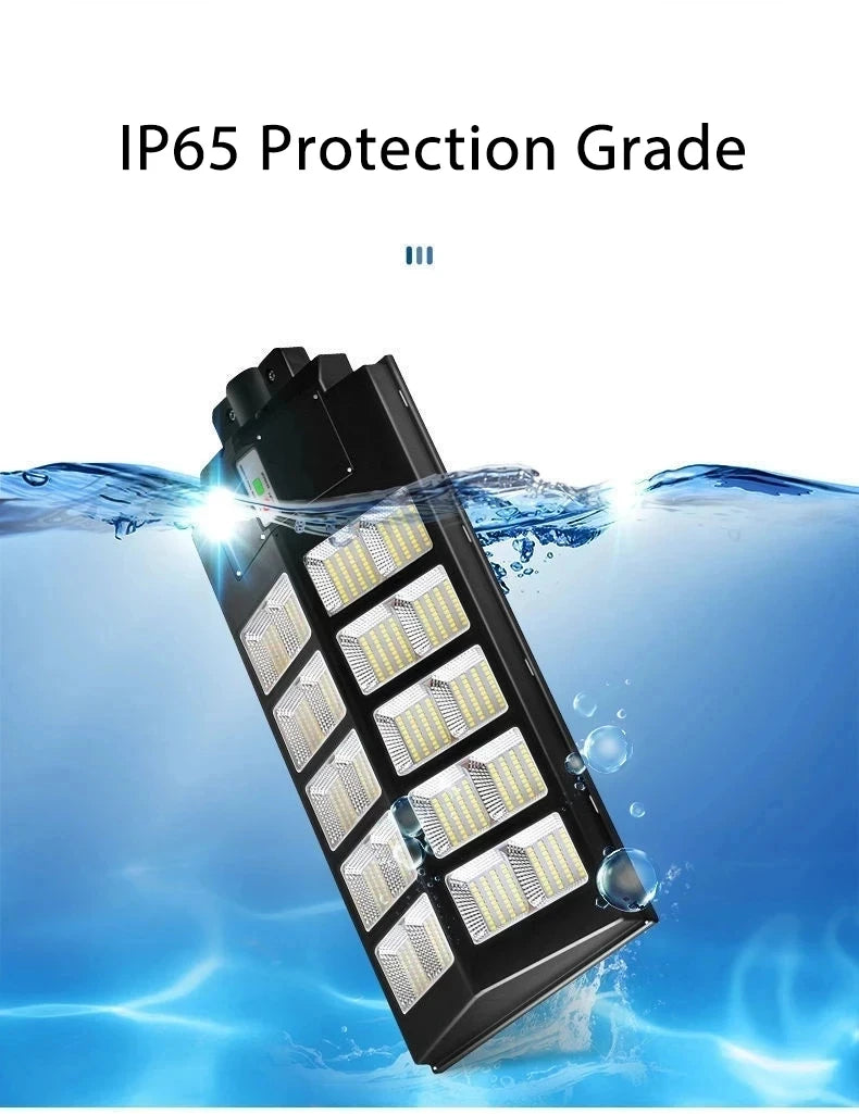 GOBORTONE YX123TB Solar Street Light 5000000LM IP67 Waterproof LED Garden Plaza Yard CCC CQC EMC FCC GS LVD SAA UL VDE RoHS 3-Year Warranty