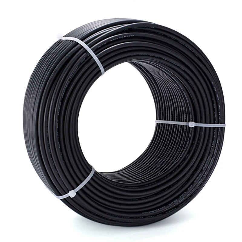 20 Meters 1500V Solar Photovoltaic Wire Red Black Single Core 4mm2/6mm2 12/10AWG Cable Tinned Copper XLPE Jacket for PV Panels PRIME RJ SOLAR PH