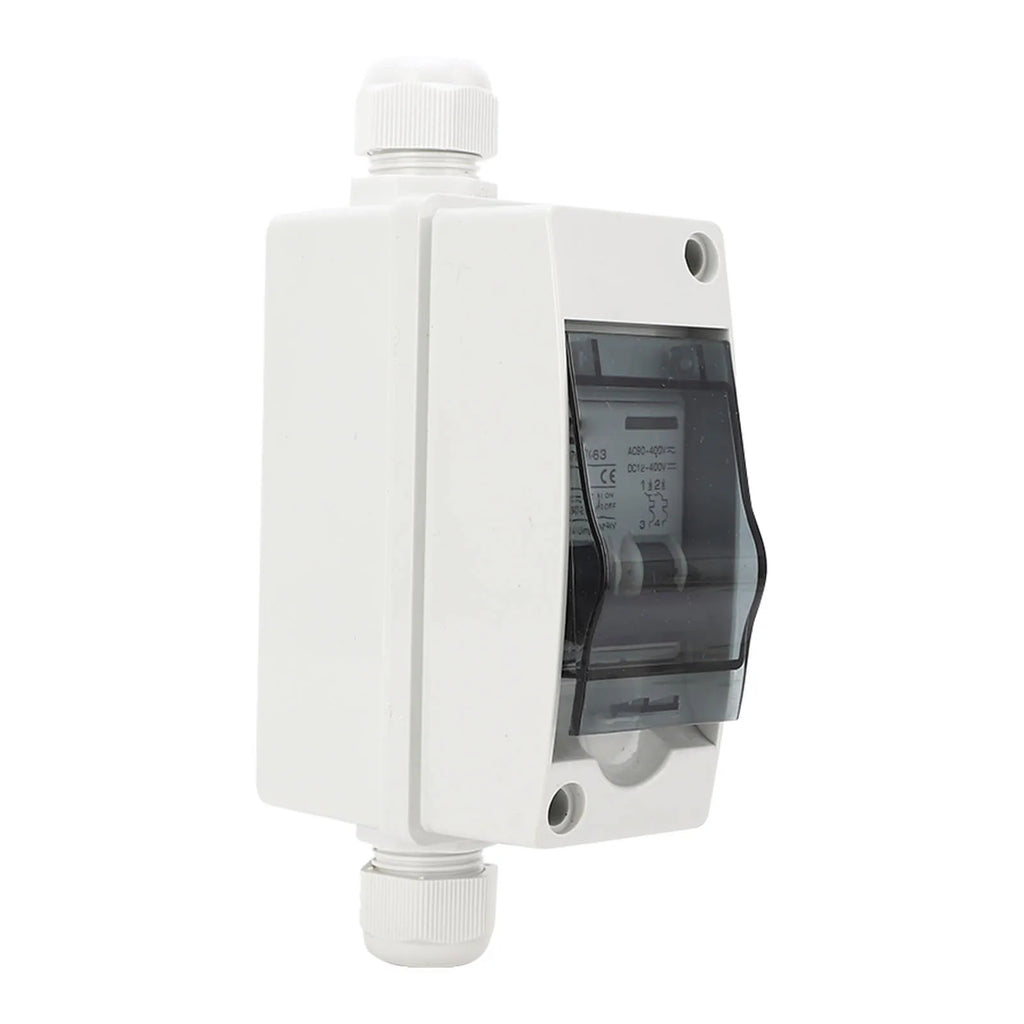AC90‑400V DC12‑400V 6A 2P DC Miniature Circuit Breaker IP65 Waterproof Solar PV Disconnect Switch