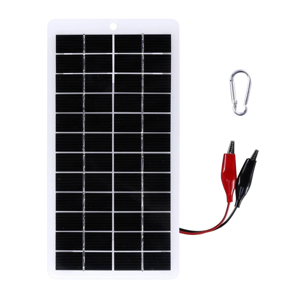 Solar Panel Charger Waterproof 20W 5V 1600MA Outdoor Solar Panels Type-C Output Lightweight for Wireless Outdoor Security Camera
