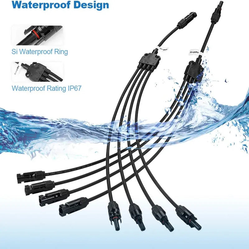 Solar PV Connector 2T 3T 4T 5T 6T Branch parallel connection 30A 1000V Electrical PV Panel Cable Connector PRIME RJ SOLAR PH