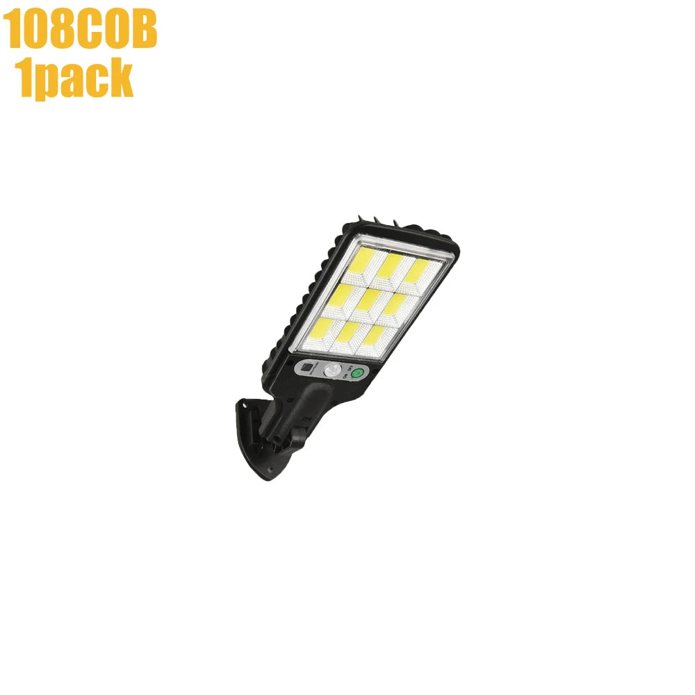 Solar Street Lights Outdoor Wireless Solar Security Wall Light Motion Sensor with 3 Lighting Modes for Courtyard Garden Patio