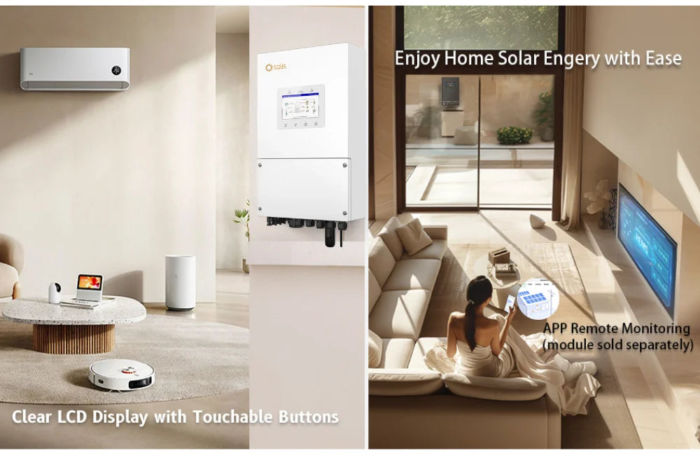 Hybrid 8000W 3 Phase 190A Solis Solar Inverter Low Voltage S6-EH2P8K02-SV-YD-L for Backup Power Solution