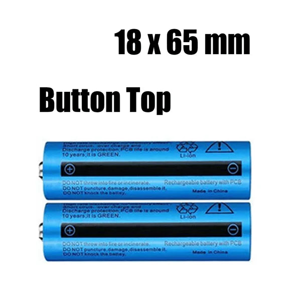 50pcs 3.7V 18650 Li-ion Rechargeable Batteries Model D0100X38W68 for Torch Headlight LiCoO2 Toys