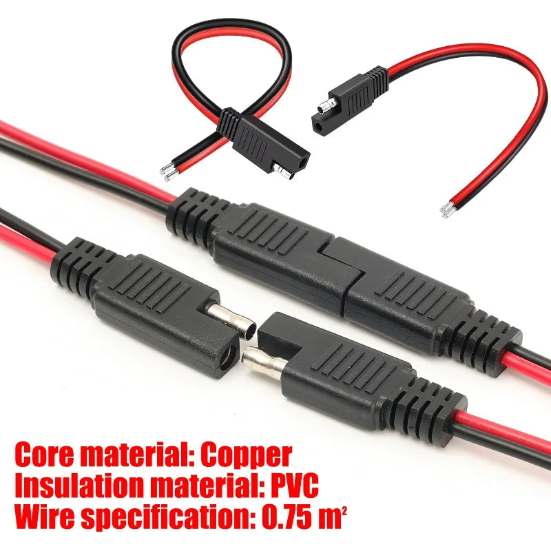 Solar Panel Cable Wire SAE Connector SAE Quick Connector Disconnect Plug SAE Power Automotive Extension Cable Extension Cable PRIME RJ SOLAR PH