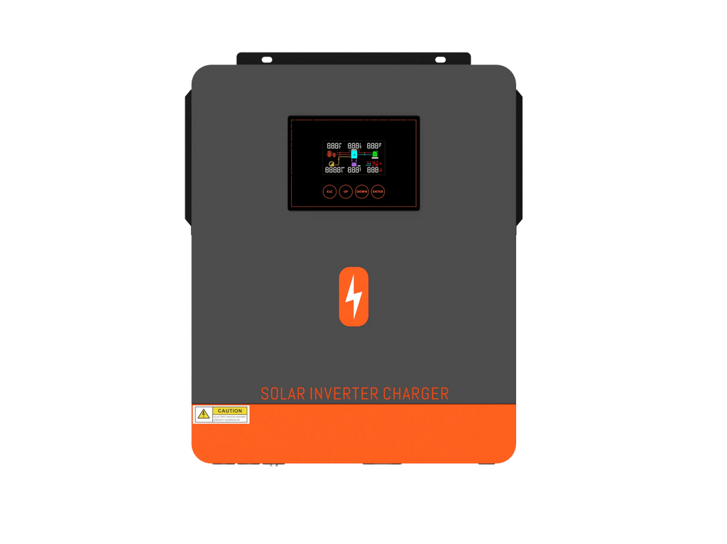 PowMr 4.2KW Hybrid Solar Inverters 24VDC to 220VAC Output PV Range 60~500VDC With MPPT 120A Solar Charge Controller Support WIFI