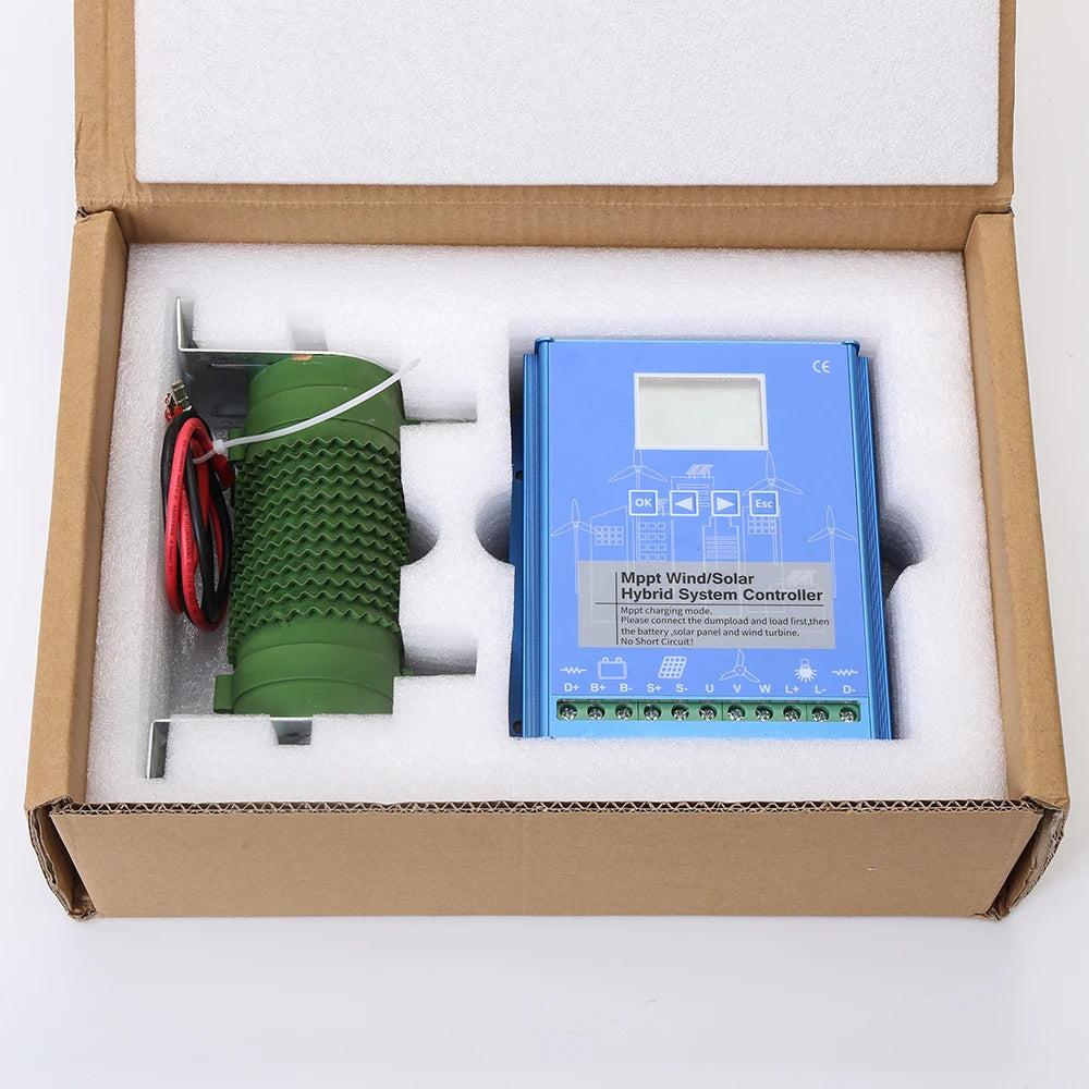 HECRO 10kW Wind 4kW Solar MPPT Wind Solar Hybrid Charge Controller 12V 24V 48V Auto Dump Load Resistor CE