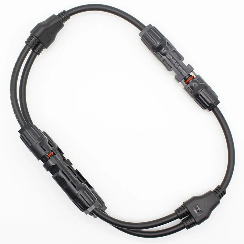 2Y Branch parallel connection 30A 1000V Electrical Solar Connector Photovoltaic 2pcs solar Panel Cable Wire Connect PRIME RJ SOLAR PH