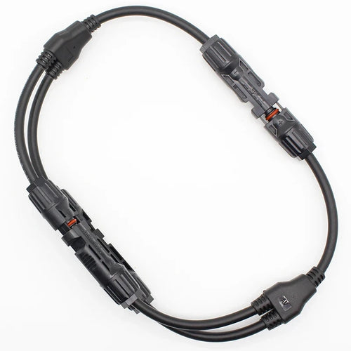2Y Branch parallel connection 30A 1000V Electrical Solar Connector Photovoltaic 2pcs solar Panel Cable Wire Connect