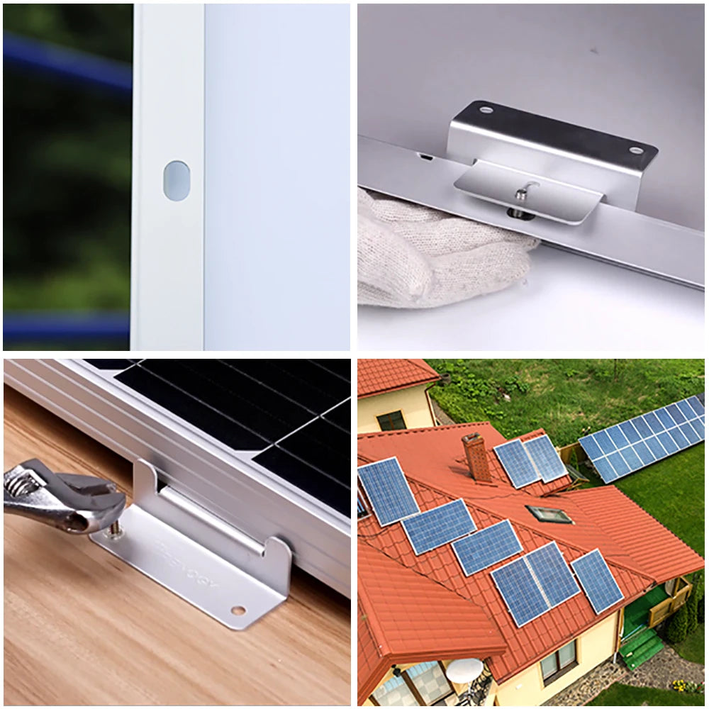 XINPUGUANG Rigid Glass Solar Panel Monocrystalline 10W 25W 50W 100W 200w Power Generation PV Panel charge  paneles solares PRIME RJ SOLAR PH