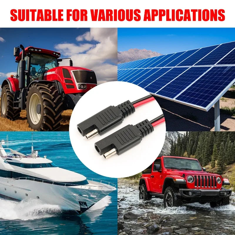 Solar Panel Cable Wire SAE Connector SAE Quick Connector Disconnect Plug SAE Power Automotive Extension Cable Extension Cable PRIME RJ SOLAR PH