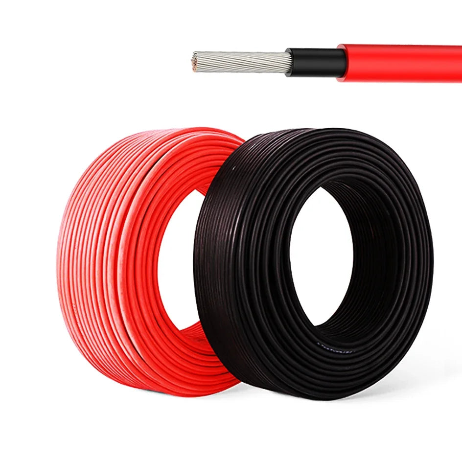 Solar PV Cable Wire 6AWG 8AWG 10AWG 12AWG 4mm2 6mm2 10mm2 16mm2 Tinned Copper Solar Panel Power Cable 30m 50m 100m Solar Wire PRIME RJ SOLAR PH