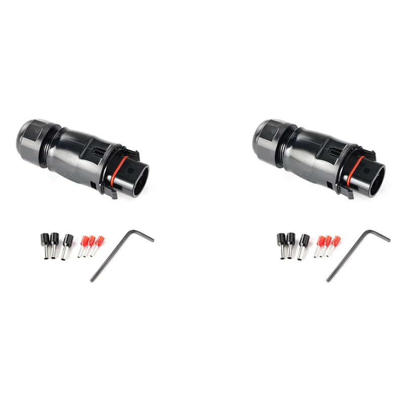2X Solar PV Connector Plug Waterproof IP68 4000V 40A For Solar PV System Panel Parallel Protection Kit LY01-Male-B61B PRIME RJ SOLAR PH