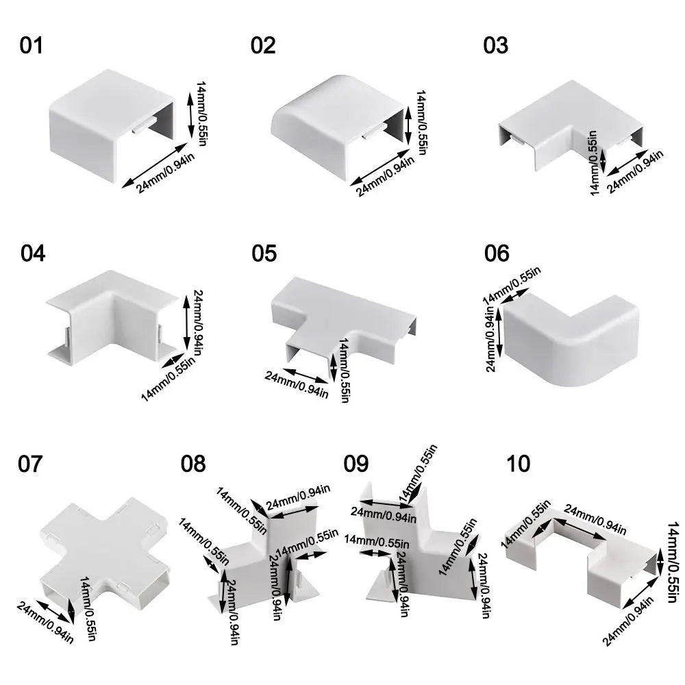 Wire Organizer PVC Junction Box Dust-proof Power Cable Protector Wire Protection Cover Durable Electrical Wire Box PRIME RJ SOLAR PH