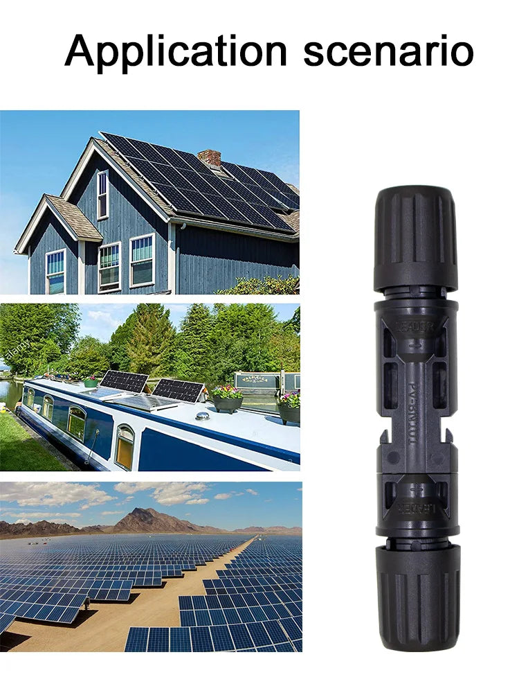 LEADER SOLAR 5 Pairs 25 Years Guarantee TUV Standard IP67 Pv Solar Connector for Solar Panels and Photovoltaic Systems PRIME RJ SOLAR PH