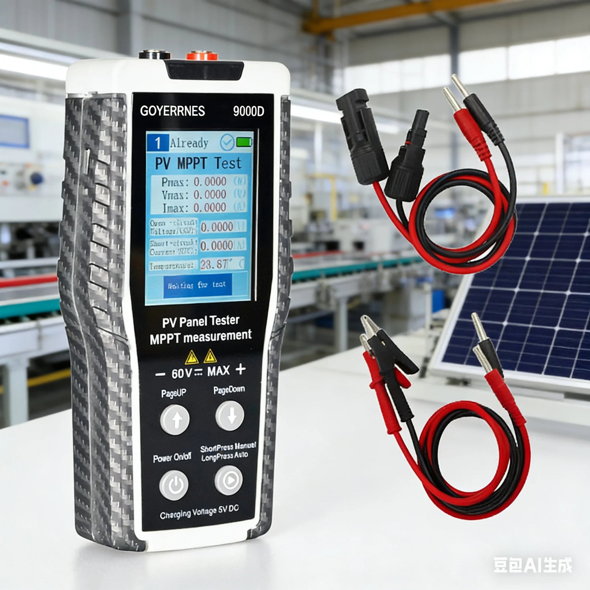 PV Panel Tester MPPT Solar Panel Tester with 2.8-inch TFT Screen,Measures Pmax/Vmax/Imax/Open-Circuit Voltage/Short-Circuit PRIME RJ SOLAR PH