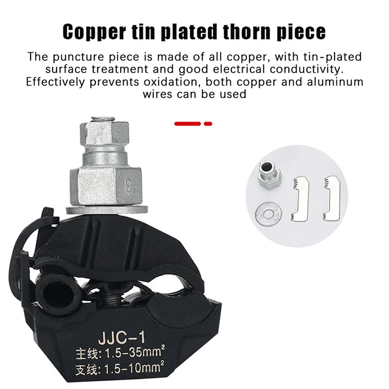 JJC-1 JJC-2 JJC-3 JJC-4 High-Low Voltage Cable Splitter 1kV Insulation Piercing Connector No Peeling Required