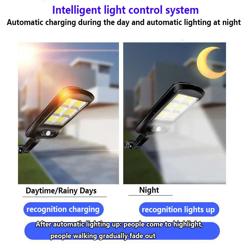 XGJY JS0099 Solar LED Light Outdoor Waterproof 3 Lighting Modes Ultra Bright Street Light Garden Holiday Decorative CCC CQC FCC GS LVD UL 6-Year Warranty
