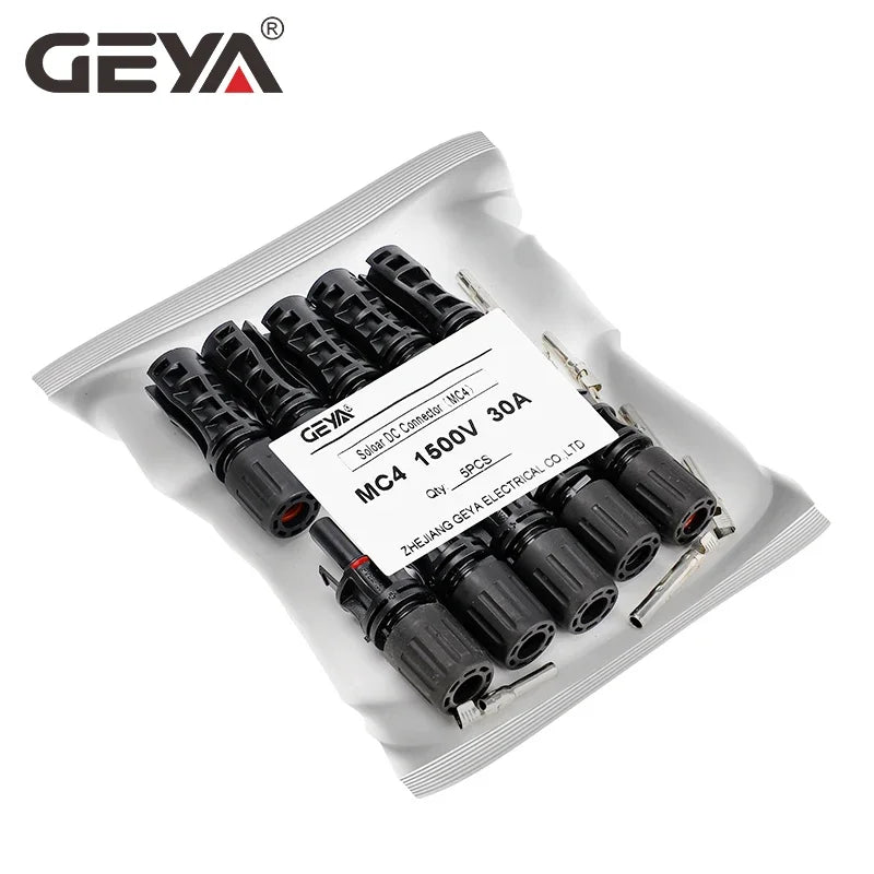 GEYA 5Pairs Solar Connector Male Female 30A 45A Solar Panel Branch Connectors for PV Cable 2.5/4/6mm2 1000VDC 15000VDC PRIME RJ SOLAR PH