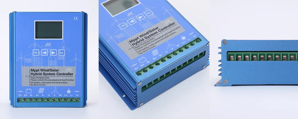 HECRO 10kW Wind 4kW Solar MPPT Wind Solar Hybrid Charge Controller 12V 24V 48V Auto Dump Load Resistor CE