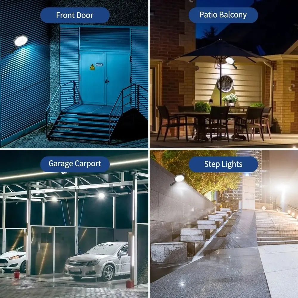 MCDB14C40 Solar Wall Light Wide-Angle 180-Degree Lighting Weather Resistant 3.2V 6000mAh Outdoor Security Light