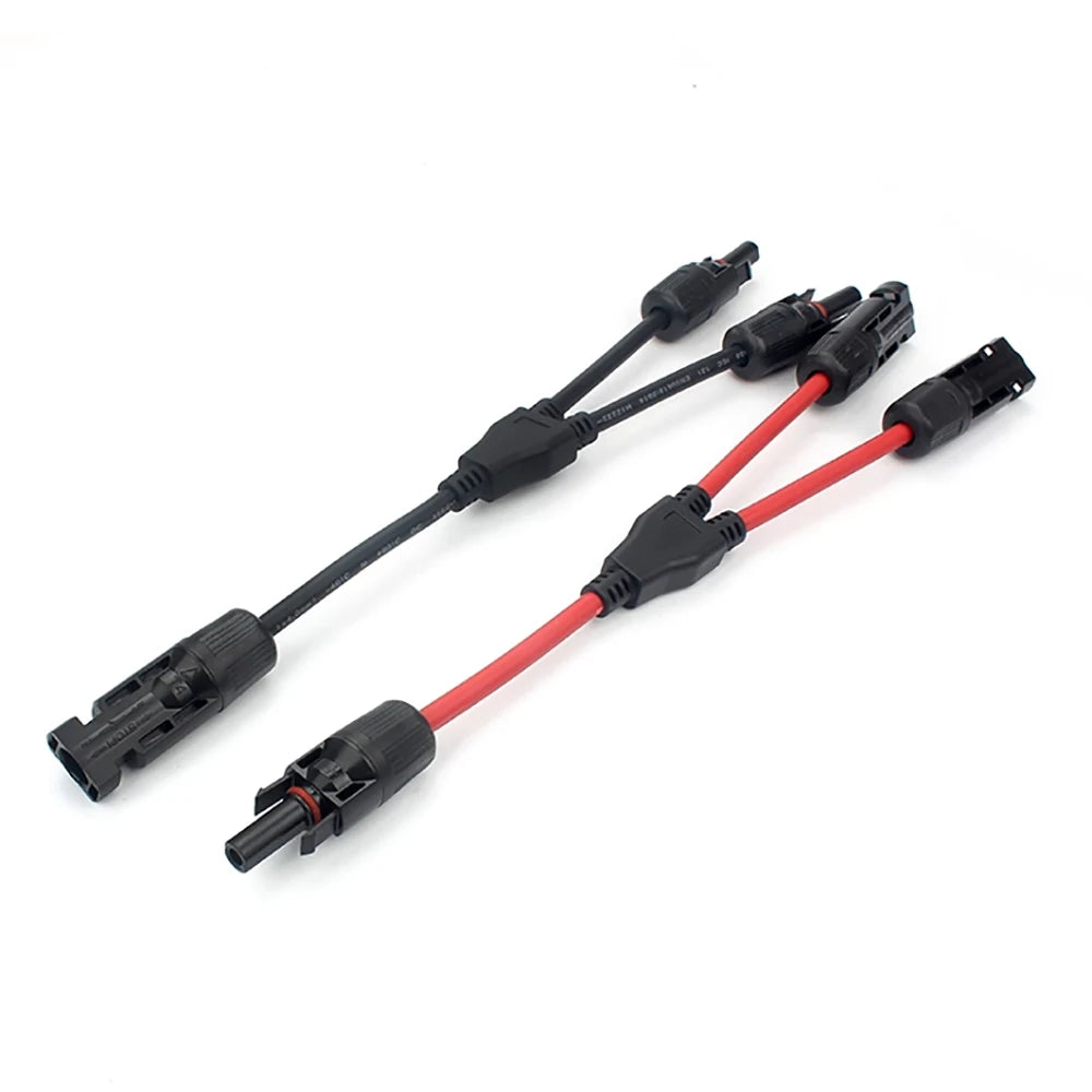 MC4 Solar Panel Cable Connector 30A 1000V MC3/4 Male Female with Solar Diode Fuse IP67 T Y Branch Solar Splitter
