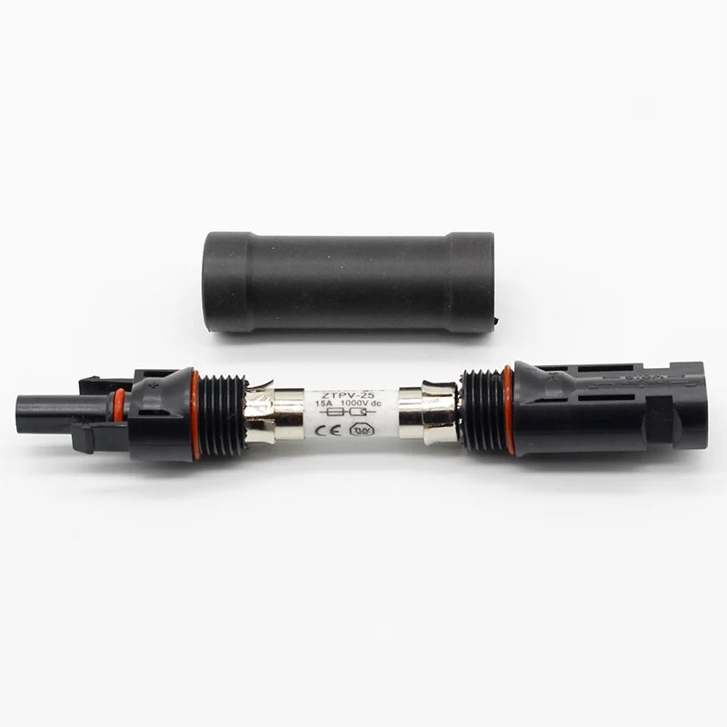 1pcsFuse Holder Protective Connector Fuse protection 1000 VDC Male to Fem PV Photovoltaic Solar Diode Waterproof 15A/20A/30A PRIME RJ SOLAR PH