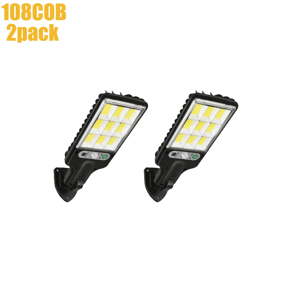 Solar Street Lights Outdoor Wireless Solar Security Wall Light Motion Sensor with 3 Lighting Modes for Courtyard Garden Patio