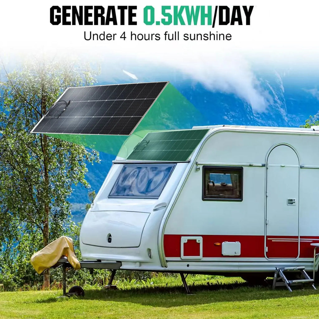 Solar Panel 125W 250W Flexible Panel Solar Monocrystalline Cell Power Station 12V Battery Charge For Camping Boat RV