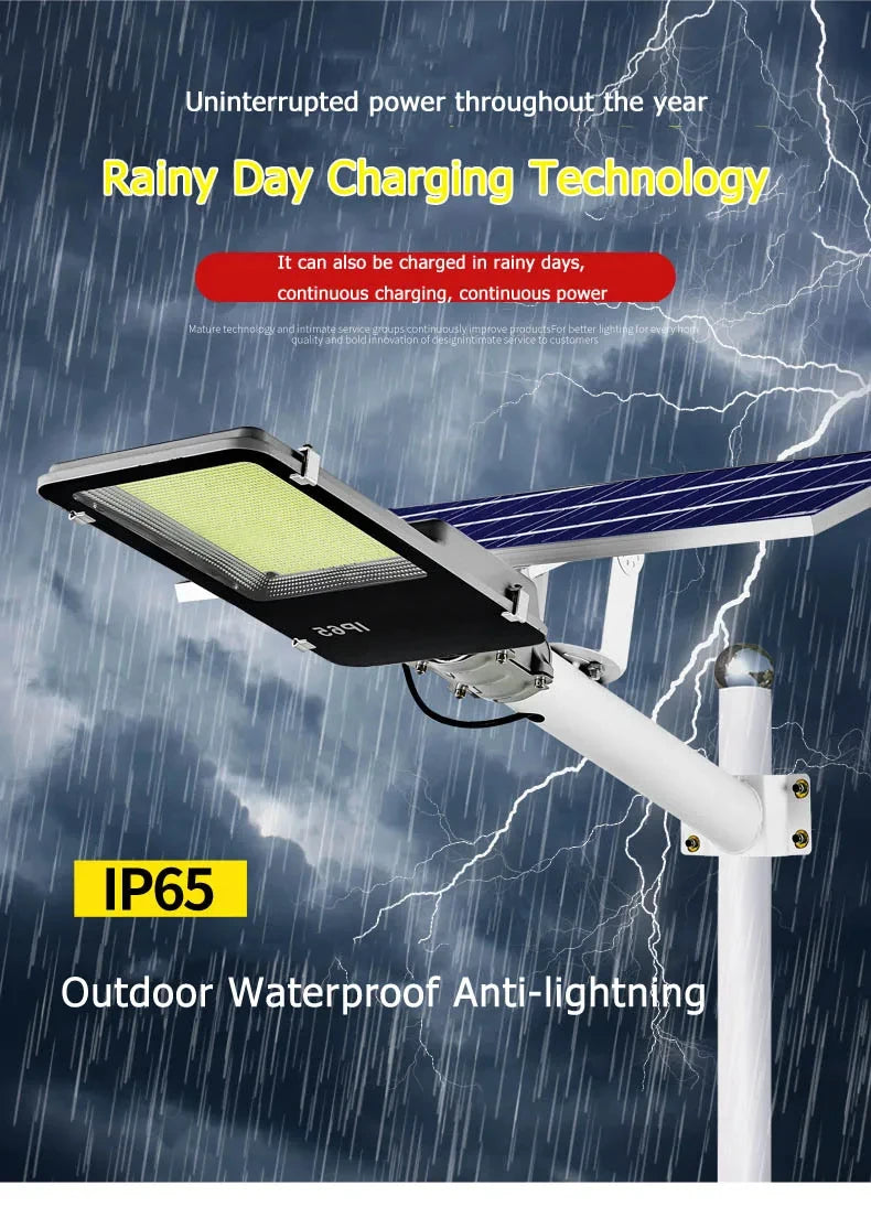Solar Street Light 5000000LM Outdoor Solar Led Light Waterproof IP67 Solar Garden Lights for Plaza Garden Yard YX123TB