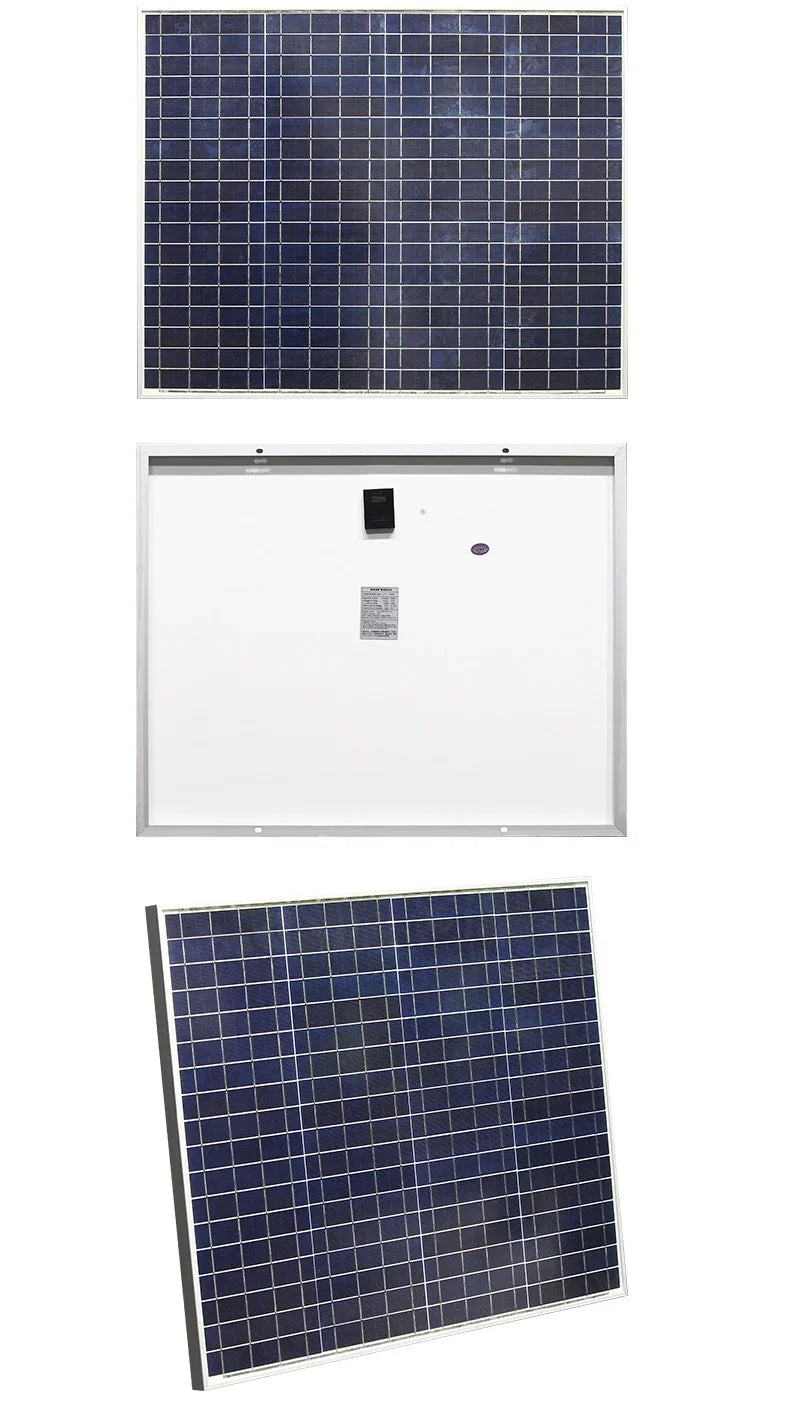500W Solar Panel Kit with 12V Controller Polycrystalline Silicon Power Supply Portable Outdoor Rechargeable Solar Cell, Househol