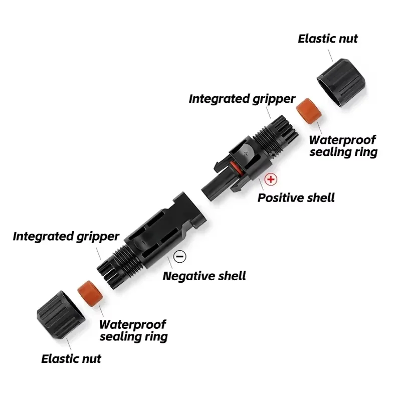 1/6/10pcs Solar PV Connector Kit - 1000V 30A Photovoltaic Panel Plug with Wrench for 2.5/4/6mm² MC4 Cable B2 PRIME RJ SOLAR PH