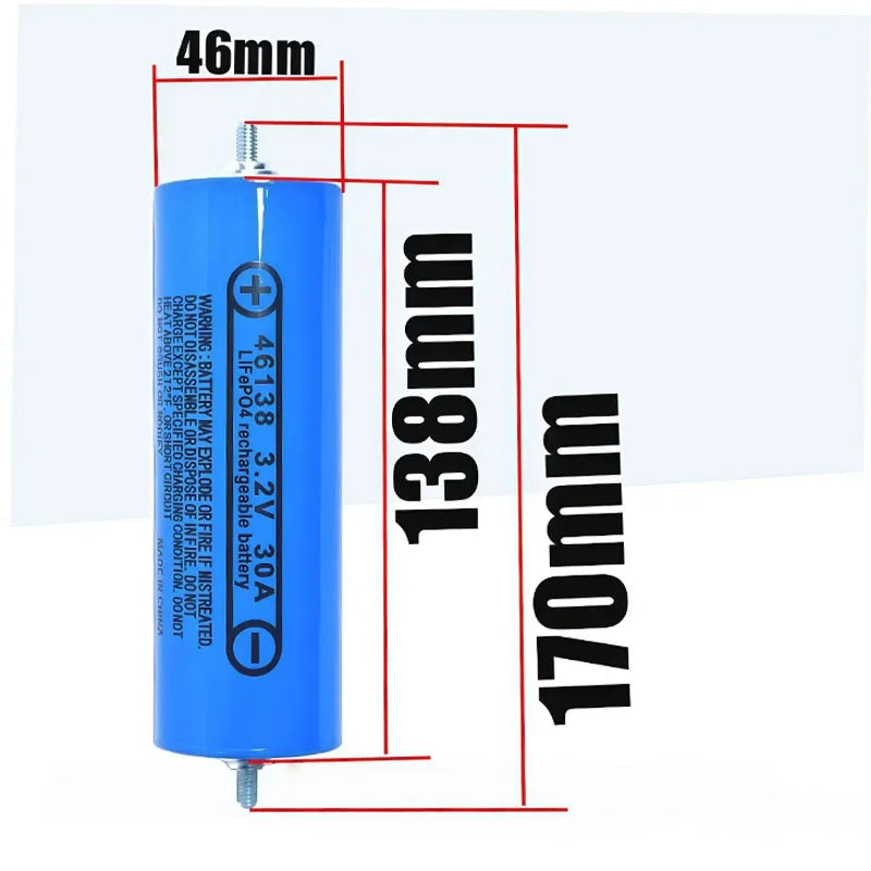 16pcs 3.2V 360Ah 340Ah 105Ah 100Ah Lifepo4 Battery Lithium Iron Phosphate Cell For 12v 24v RV Campers Golf Cart Battery Tax Free