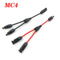 2 in 1 PV Y Branch Solar Parallel Connector 4mm2 1000V Solar Cable Photovoltaic System Male To Female Plug Connector red black PRIME RJ SOLAR PH