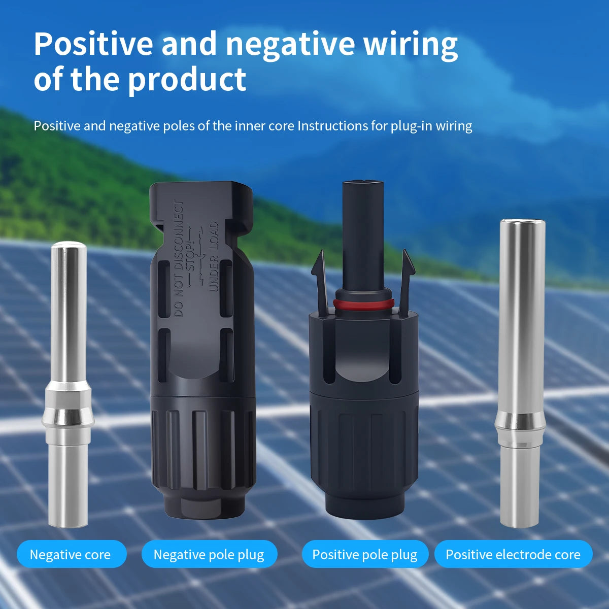 TOMZN 2 sets of PV Solar Connectors 1000V 1500V 32A 45A Panel Branch PV Photovoltaic Wire/Board Terminal Box Inverter IP67 10LOT PRIME RJ SOLAR PH