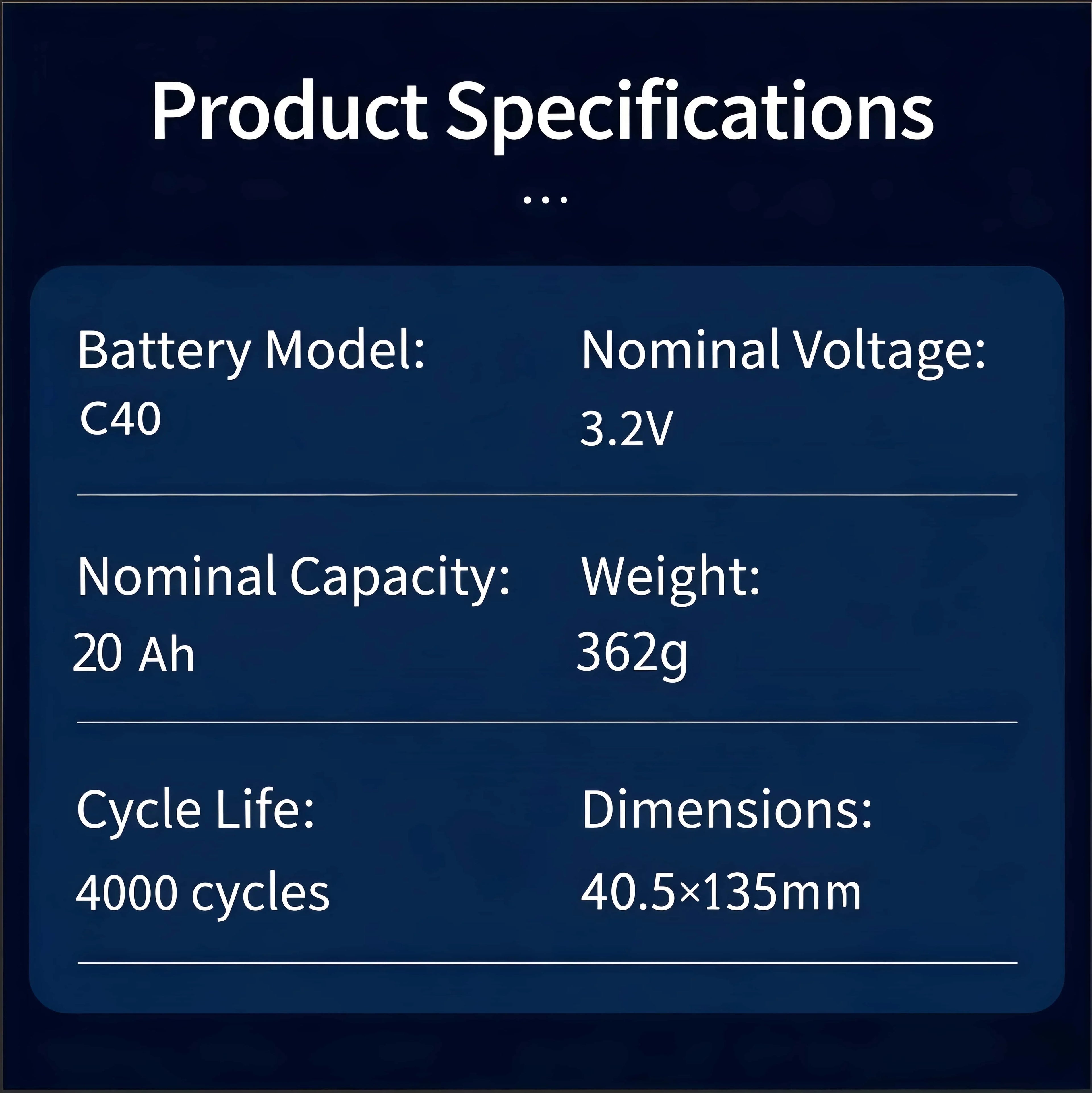 4PCS 3.2V LiFePO4 Battery Set High-Grade 100Ah 105Ah 20Ah 30Ah 50Ah 32Ah for DIY Motorcycle Car Motor Modification 12.8V RV EV