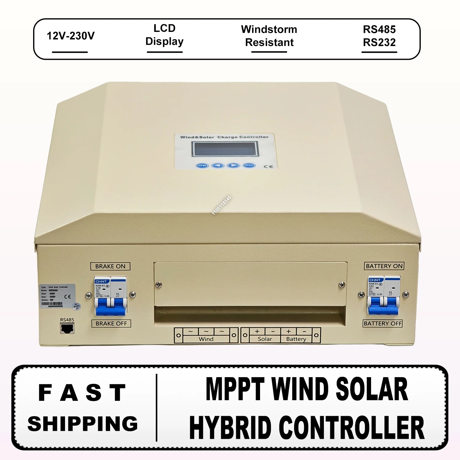 10KW Solar Wind Hybrid Controller MPPT Charge 6KW 8KW 20KW 25KW 30KW 220V 230V 48V Regulator Home Use Windmil Turbine Generator