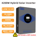 New Y&H 2.3KW 4.2KW Hybrid Solar Inverter 12V 24V to AC220V Off Grid Pure Sine Inverter Dual Output with MPPT 100A Solar Charger PRIME RJ SOLAR PH