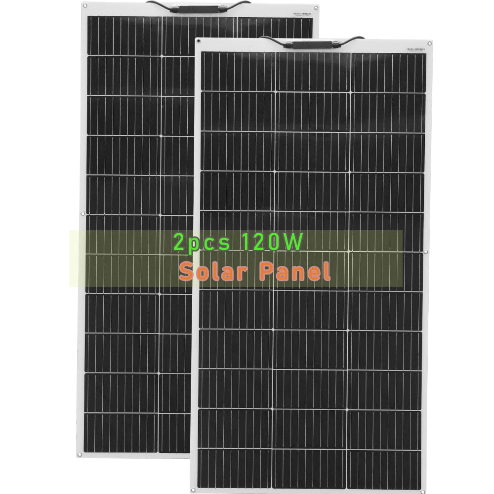 WUZECK 120W 240W 1200W 12V Flexible Solar Panel Cell 1-10 Pcs RV Caravan Boat Roof Battery Charging CE FCC RoHS WEEE