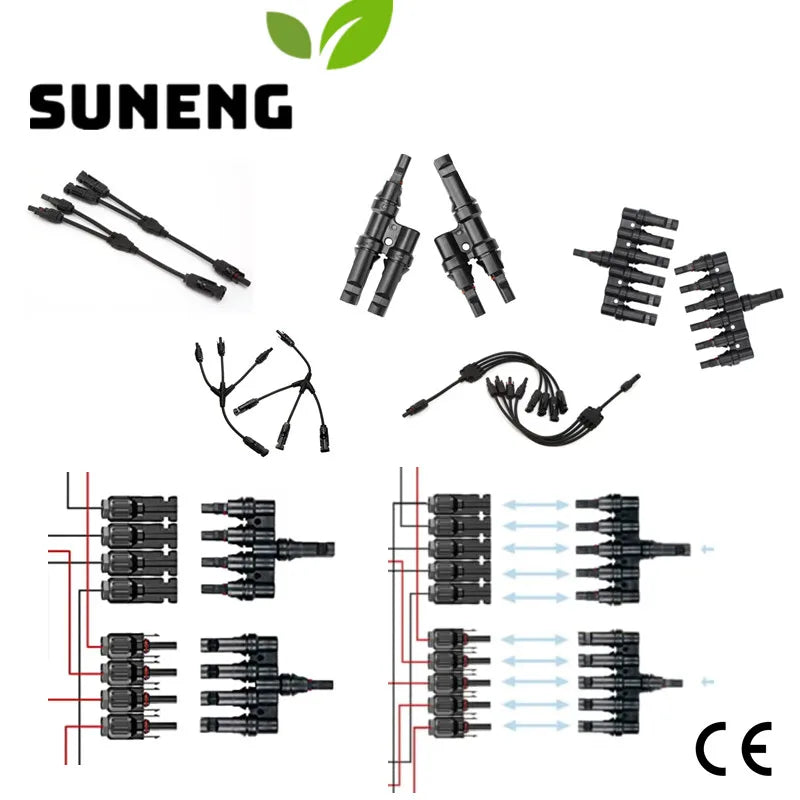Solar PV Connector 2T 3T 4T 5T 6T Branch parallel connection 30A 1000V Electrical PV Panel Cable Connector PRIME RJ SOLAR PH