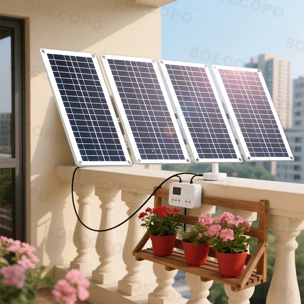 SOECOPO 800W Portable Solar Panel System Kit 4*200W Panels Free 100A Controller USB 5V for Camping Equipment RV Charge Phone