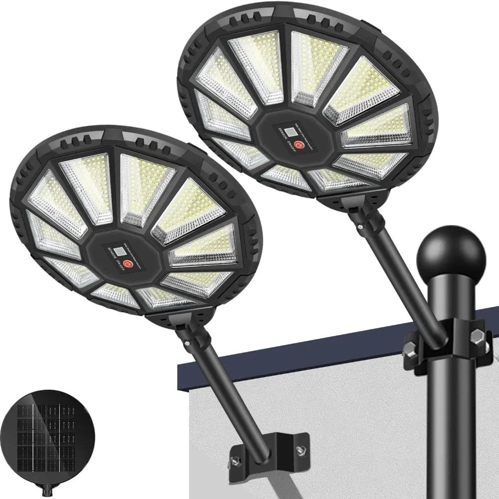 Efficient Solar Power Solar Wall Light Wide-Angle Lighting Fine Weather Resistance 180 Degree Round Light for 3.2V/6000mAh