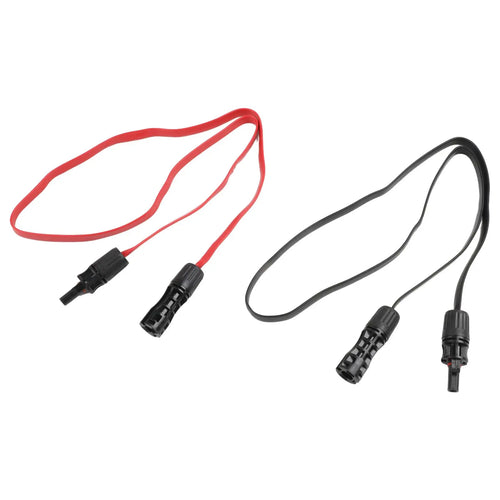 2-Piece Solar Extension Cable 1M 4mm2 1500V 50A PV Solar Photovoltaic Wire Flexible Flat Solar Cable with Connector